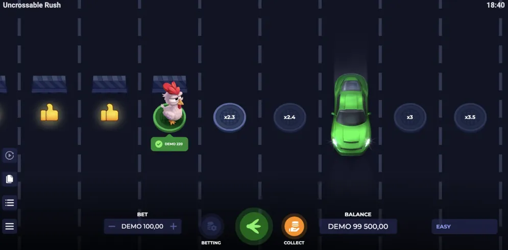Uncrossable Rush Game