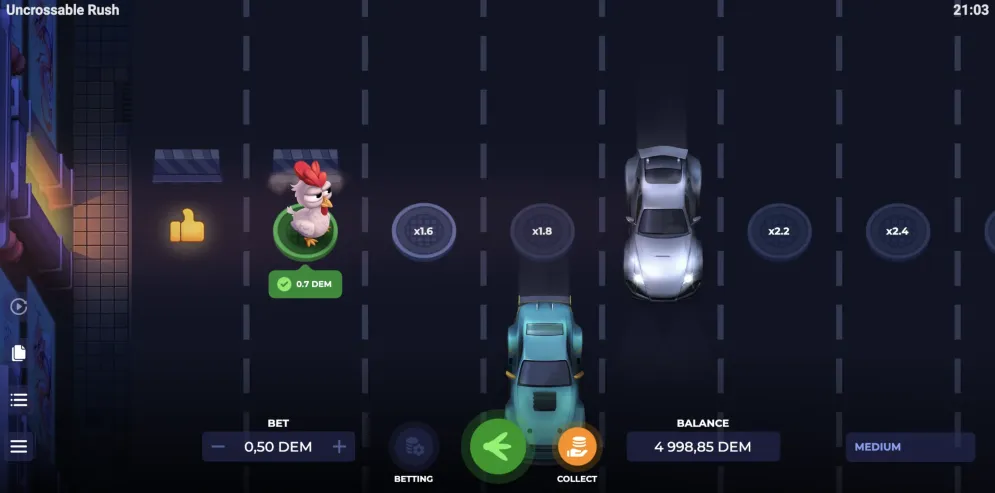 Uncrossable Rush